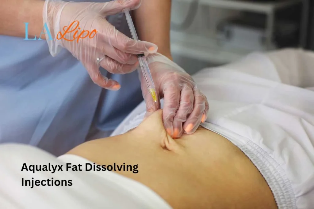 woman having fat dissolving injections Abbots Langley in the stomach