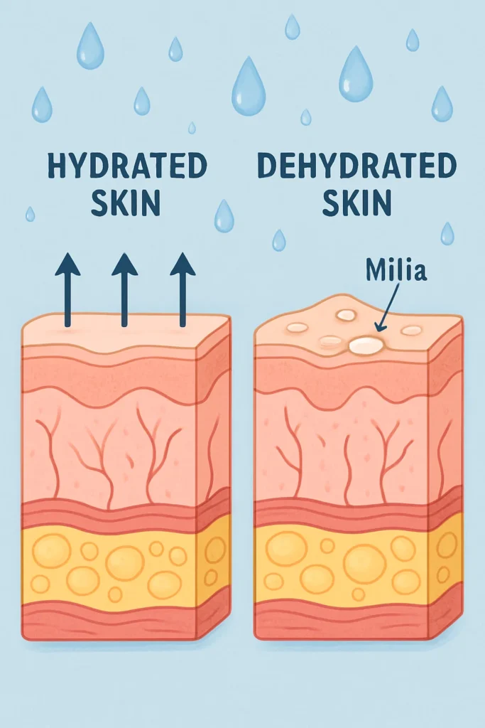 The importance of hydration and milia production Abbots Langley
