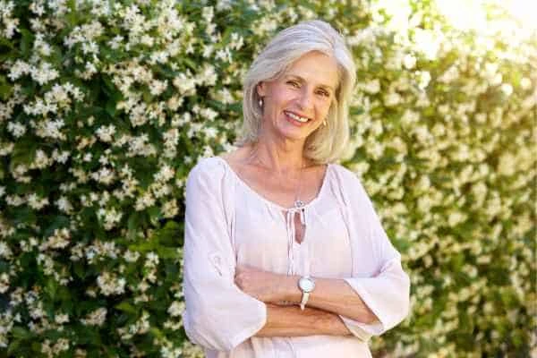 Older woman happy with urinary incontinence treatment Abbots Langley