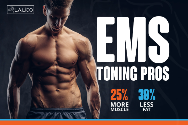 Image of man with sculpted stomach showing the fat loss and muscle gain of LA-EMS Body Sculpting Treatment Abbots Langley